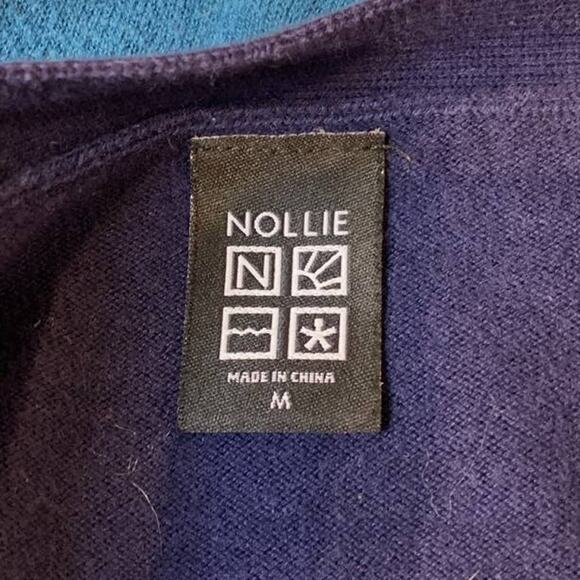 Nollie Womens Medium Aztec Inspired Striped Cotton Blend Knit Cardigan Sweater - Picture 4 of 5